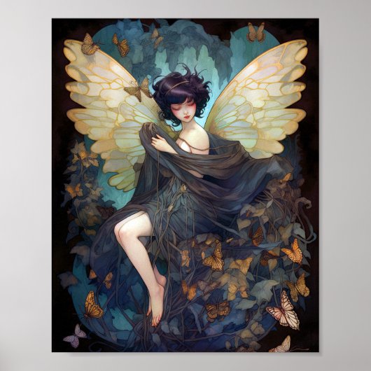 Poster Fairy Girl'Imaginaire Art (Devant)