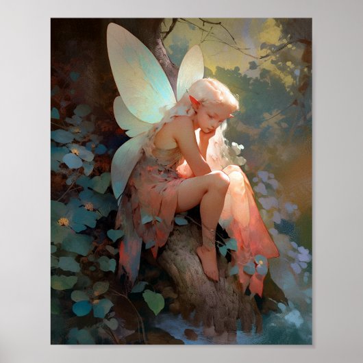 Poster Fairy Girl'Imaginaire Art (Devant)