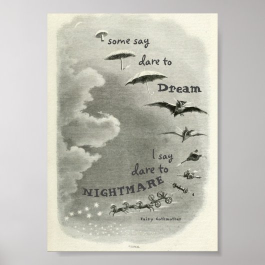 Poster Fairy Gothmère Odeur to Nightmare 5 x 7 print (Devant)