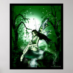 Poster Fairy Magic Green