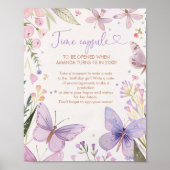 Poster Fairy Premier anniversaire 1er anniversaire Heure (Devant)