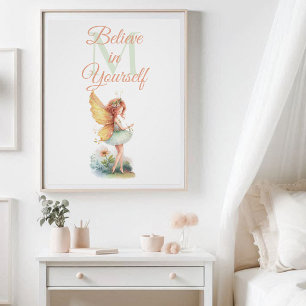 Poster Fairy Princess Enchanted Monogramme Inspiration