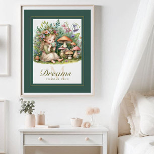 Poster Fairy Princess Magic Tea Monogramme Inspiration
