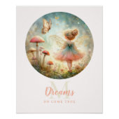 Poster Fairy Princess Magical Garden Dreamy Inspirational (Devant)