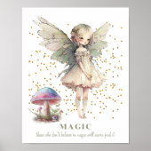 Poster Fairy Saying Magic Girl's Room (Devant)