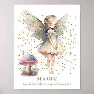 Poster Fairy Saying Magic Girl's Room