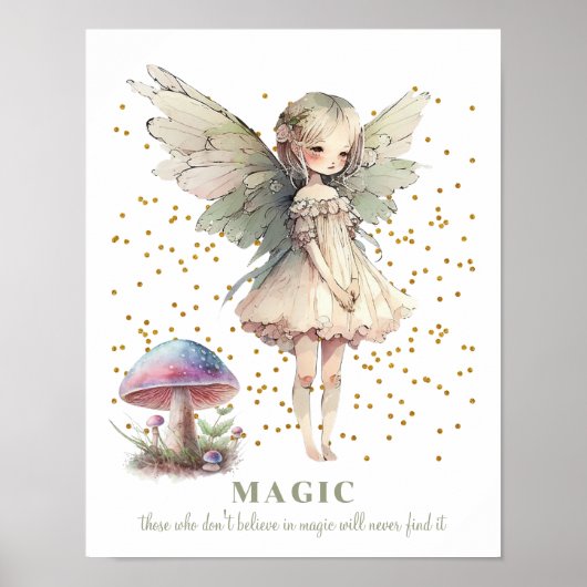 Poster Fairy Saying Magic Girl's Room (Devant)
