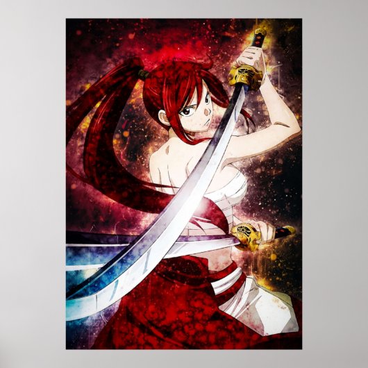 Poster Fairy Tail Erza Scarlet (Devant)