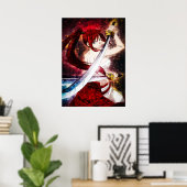 Poster Fairy Tail Erza Scarlet (Bureau à domicile)