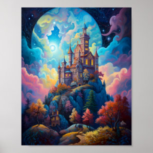 Poster Fairy Tale Castle Imaginaire Art