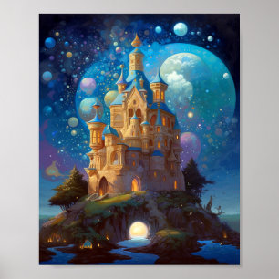 Poster Fairy Tale Castle Imaginaire Art