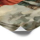 Poster Fairy Tale Christmas Gnome Family in Winter Forest (Coin)