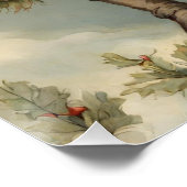 Poster Fairy Tale Noël Gnomes dans la forêt d'hiver (Coin)