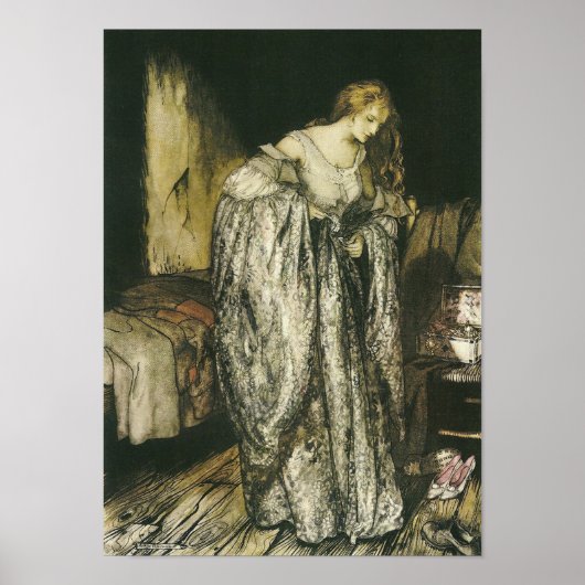 Poster Fairy Tale Sparkle robe par Arthur Rackham (Devant)