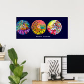 Poster FAIRY TALES colossale, jaune rose bleu rouge (Bureau à domicile)