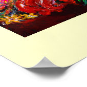 Poster FAIRY TATTES jaune rose bleu rouge blanc (Coin)