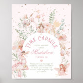 Poster Fairy Time Capsule Whimsical Pink Arch Birthday (Devant)