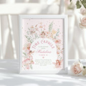 Poster Fairy Time Capsule Whimsical Pink Arch Birthday