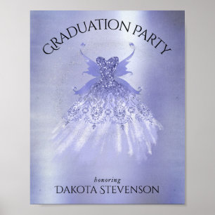 Poster Fairy Wing Lavender Gown Fleur d'iridescente vio