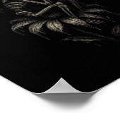 Poster Fairycore Emo Goth Tee Sad Crier Squelette Fée G (Coin)