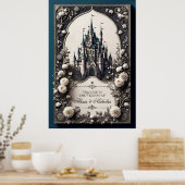 Poster Fairytale Floral Castle (Cuisine)