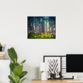 Poster Fairytale Forest Tree Nature Paysage Art (Bureau à domicile)