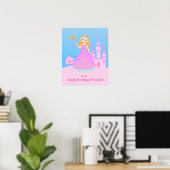 Poster Fairytale Princess à Pink Birthaday (Bureau à domicile)
