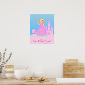 Poster Fairytale Princess à Pink Birthaday (Cuisine)
