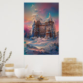 Poster Fairytale World, Château d'hiver, Château de neige (Cuisine)