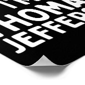 Poster Fais comme si je suis Thomas Jefferson Fun Lazy Ha (Coin)