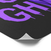 Poster Fais comme si j'étais un squelette violet drôle d (Coin)