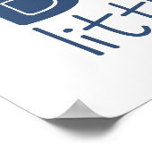 Poster Fais de grands rêves petite fusée (Coin)