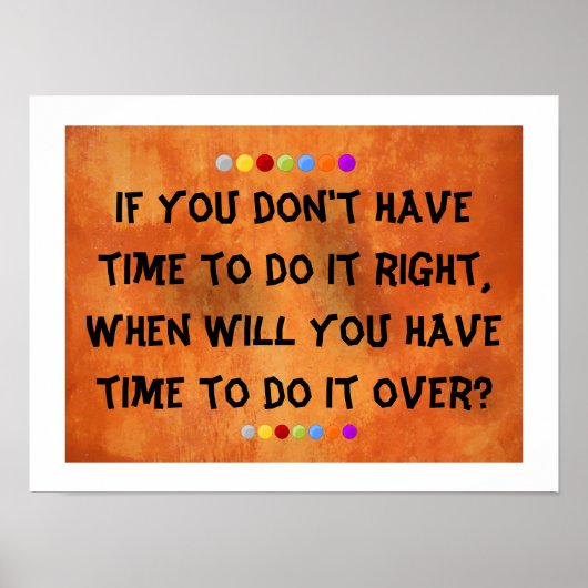 POSTER FAIS-LE BIEN ! (Devant)