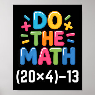 Poster Fais Le Calcul (20x4)-13 Six Sept 6-7 Humour Profe