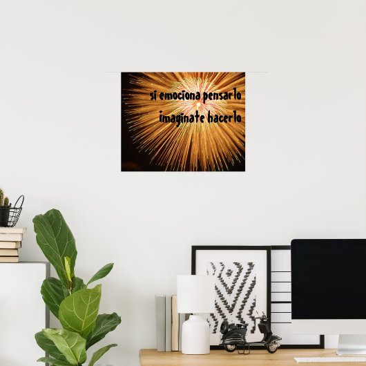 Poster Fais-le ! - Espagnol (Bureau à domicile)