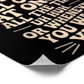 Poster Fais-Le, Madame ! Trending Funny Disant (Coin)