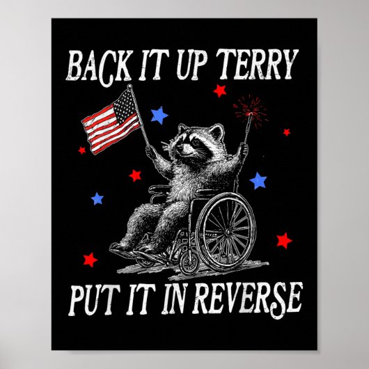 Poster Fais marche arrière Terry Mets-le en marche arrièr (Devant)