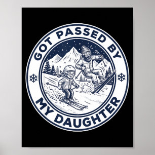 Poster Fais Pédaler Ma Fille Drôle Ski _6
