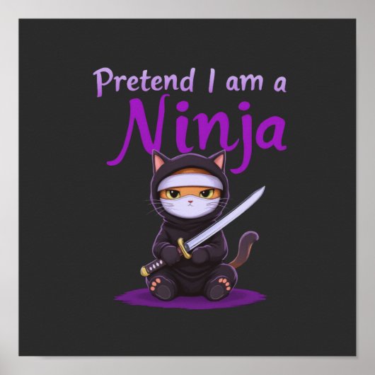 Poster Fais semblant que je suis un ninja - Costume d'Hal (Devant)