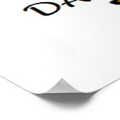 POSTER "FAIS UNE JOURNÉE AGRÉABLE" PUPPY CHIEN (Coin)