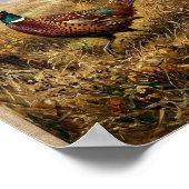Poster Faisan à collier d'automne I (Coin)