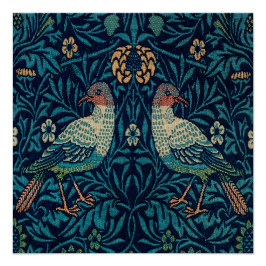 Poster Faisans William Morris (Devant)