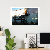 Poster Faisceau de soleil sur la cage d'escalier (Bureau à domicile)