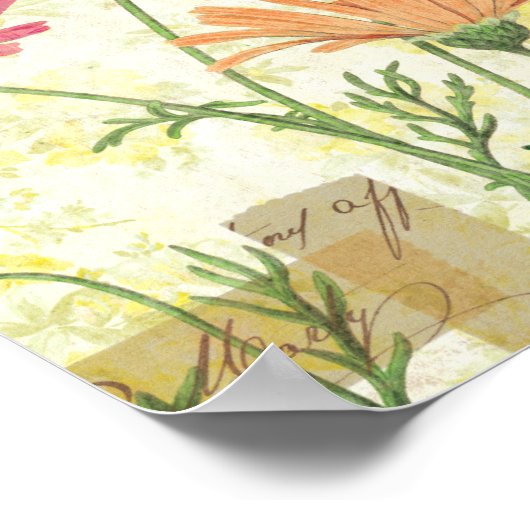 Poster Faisceaux décoratifs (Coin)