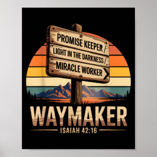 Poster Faiseur de chemin Gardien de promesse Ouvrier de m