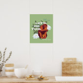Poster "Faisons ça" Singe - Le Lotus Blanc (Cuisine)