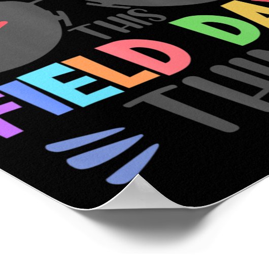 Poster Faisons ce champ de jour Chose Couleurs Citation S (Coin)