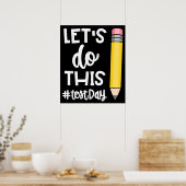 Poster Faisons ce test Jour Etat Test Motivation (Cuisine)