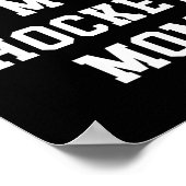 Poster Faisons comme si j'étais une mère de hockey Papa d (Coin)