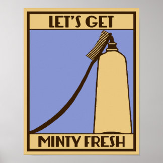 Poster Faisons de la publicité rétro fraîche